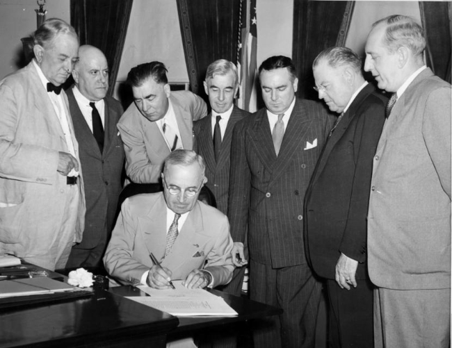 Atomic Energy Act of 1946 signing