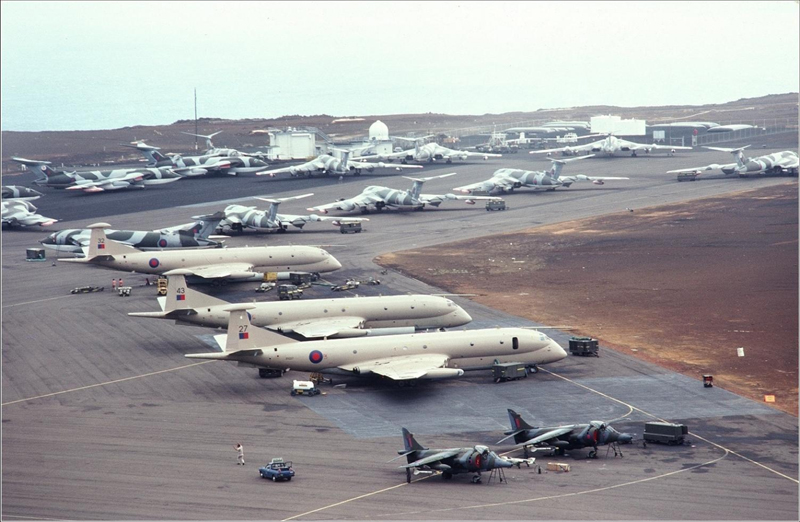 Harriers Victors and Nimrods on Ascension Island