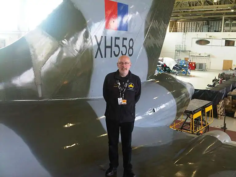 Steve On XH558 Wing