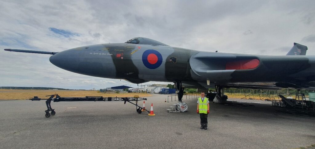 Marcus with XH558