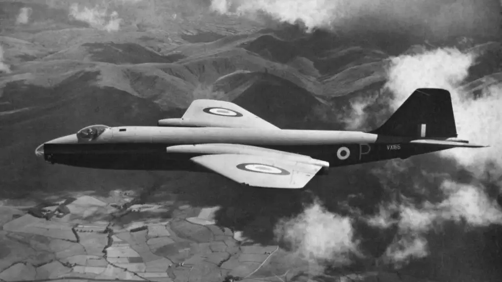 The first English Electric Canberra B.2 prototype VX165.