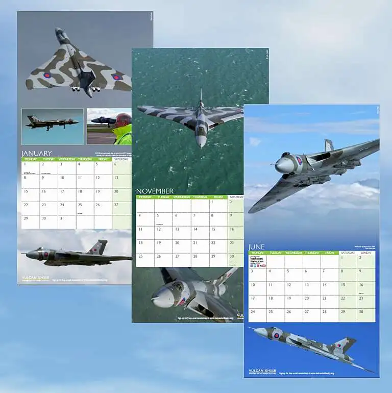 2024 Offical Vulcan XH558 Calendar 2