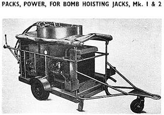 Packs, Powers, For Bomb Hoisting Jacks Mk. 1 & 2